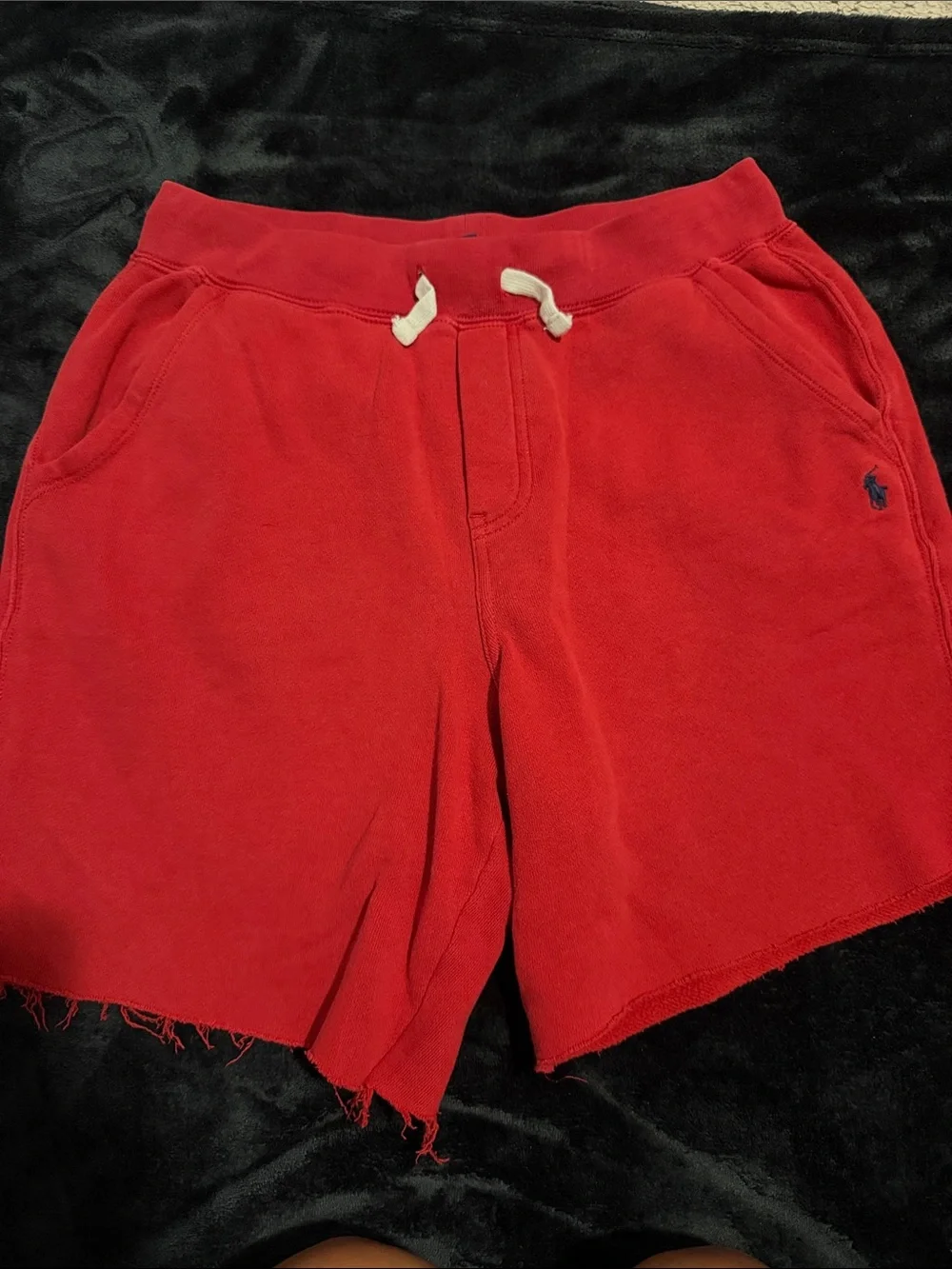 Polo by Ralph Lauren Red Kids Pull-On Sweatshorts with Drawstring